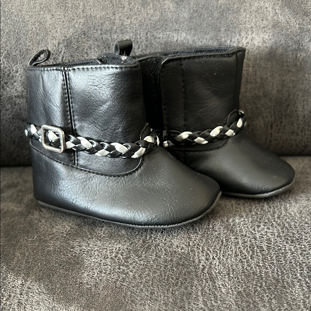 Carters Stylish Black Infant Boots
